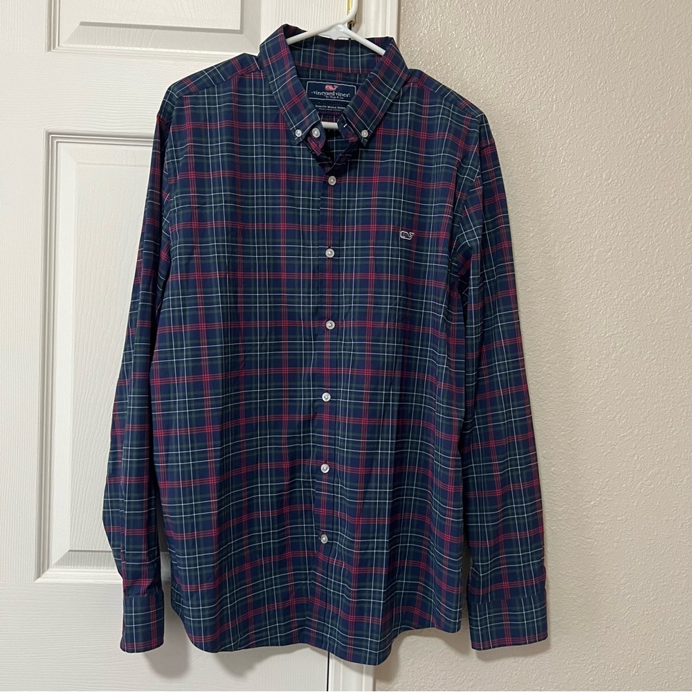 Men’s Vineyard Vines Slim Fit Whale Shirt - XL